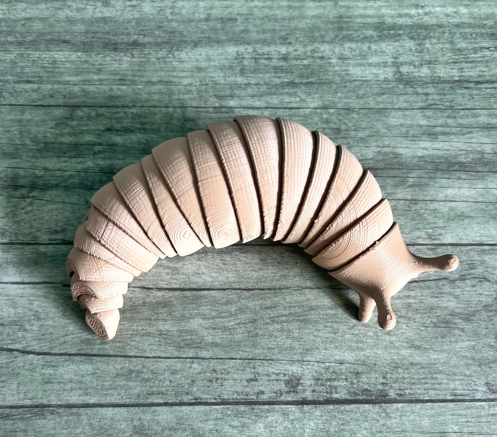 Super Satisfying 3d printed fidget slug and stim toy