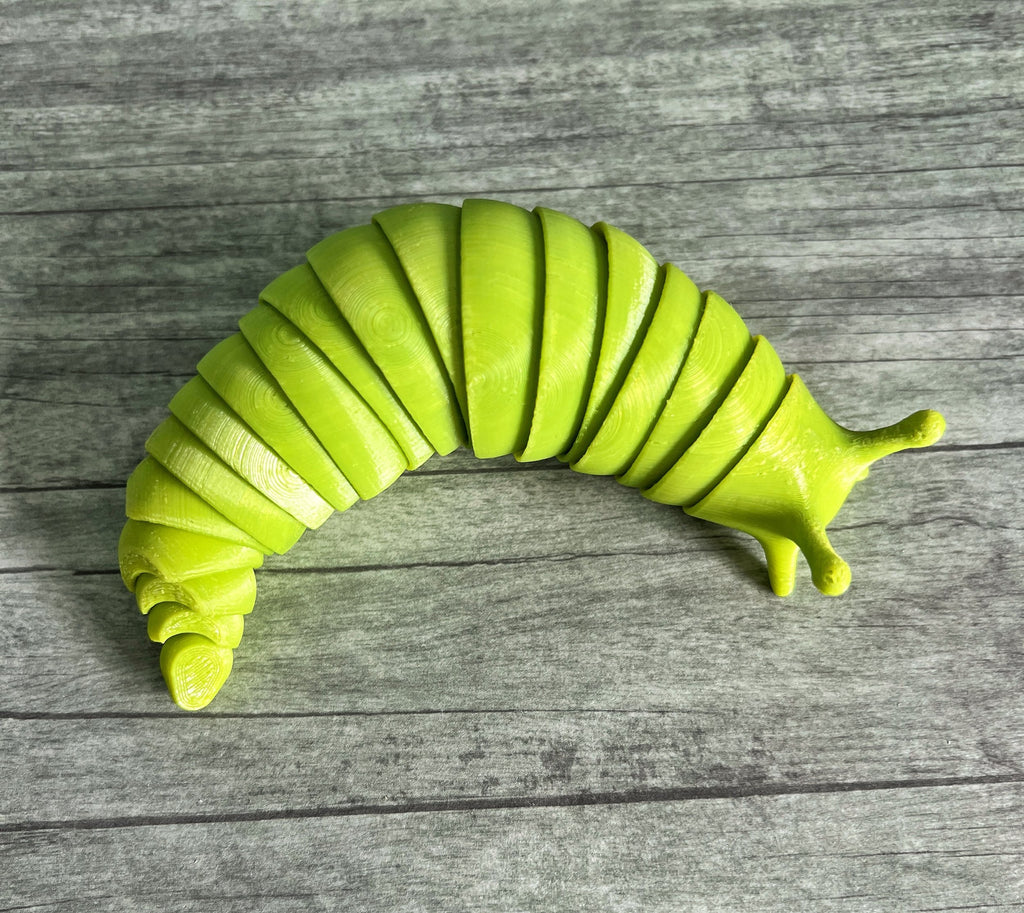 Super Satisfying 3d printed fidget slug and stim toy