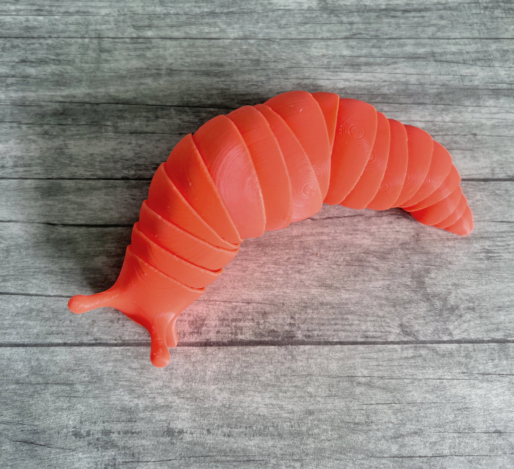 Super Satisfying 3d printed fidget slug and stim toy