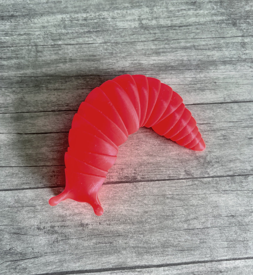 Super Satisfying 3d printed fidget slug and stim toy