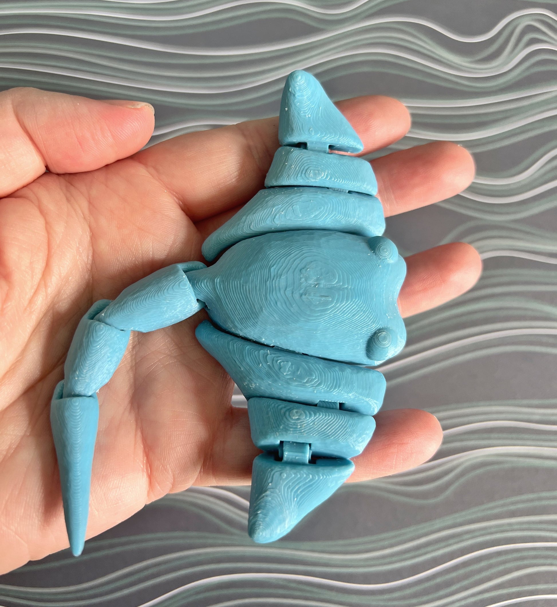 Adorable Articulated Manta Ray Fidget and Stil Toy