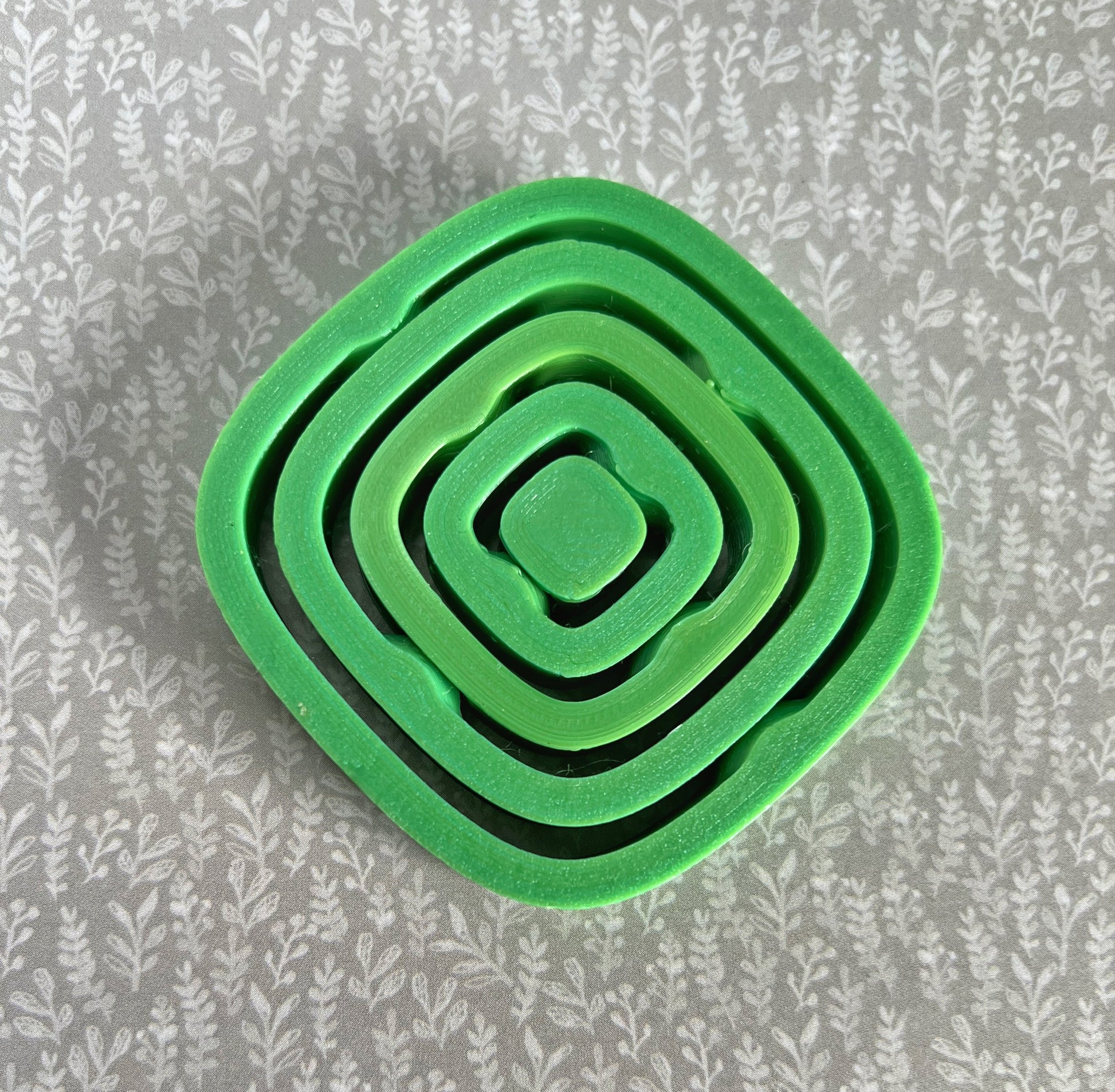 Quiet gyro square handheld 3d printed fidget and stim toy