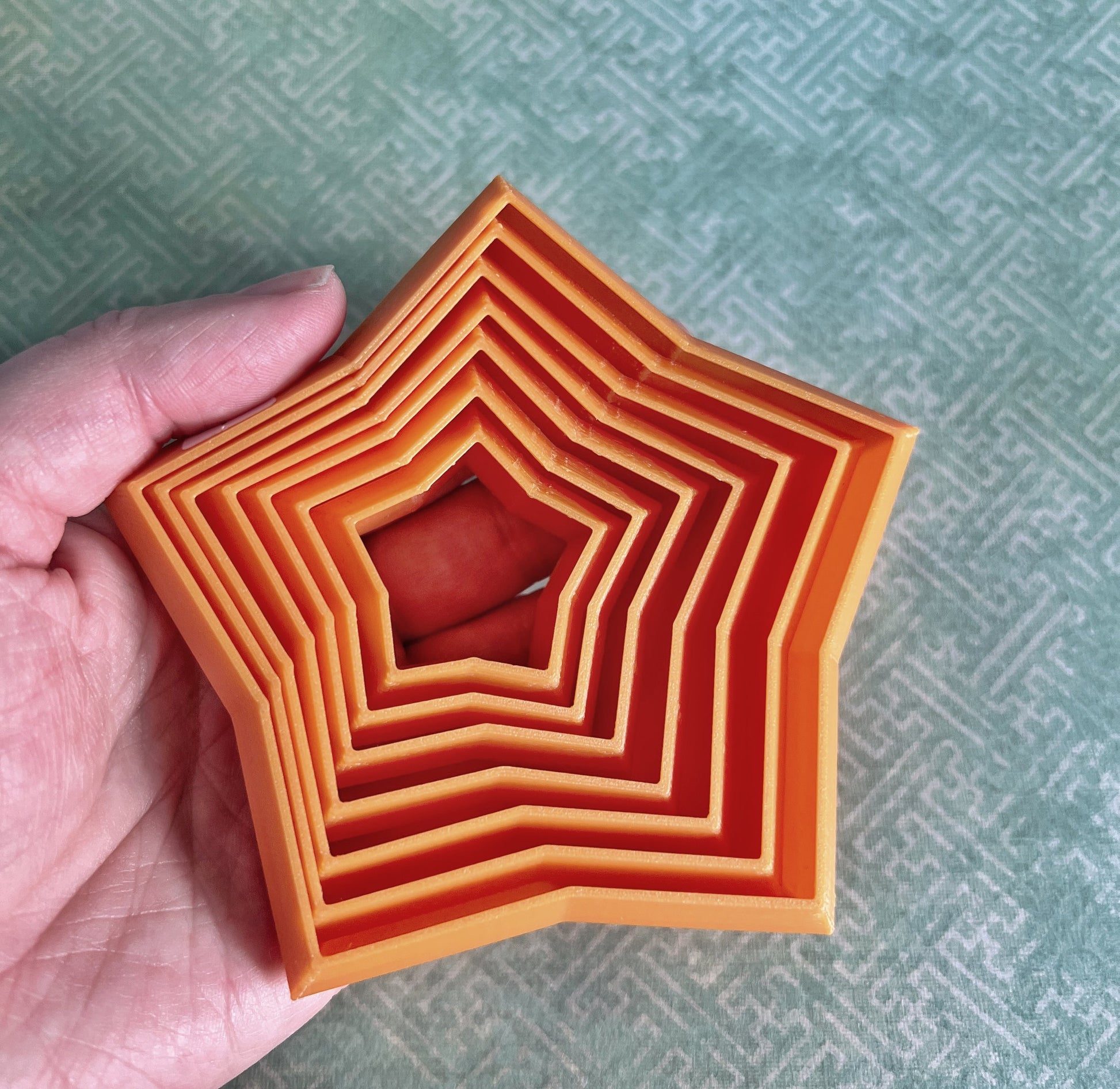 3d printed 5 point fidget start stim toy