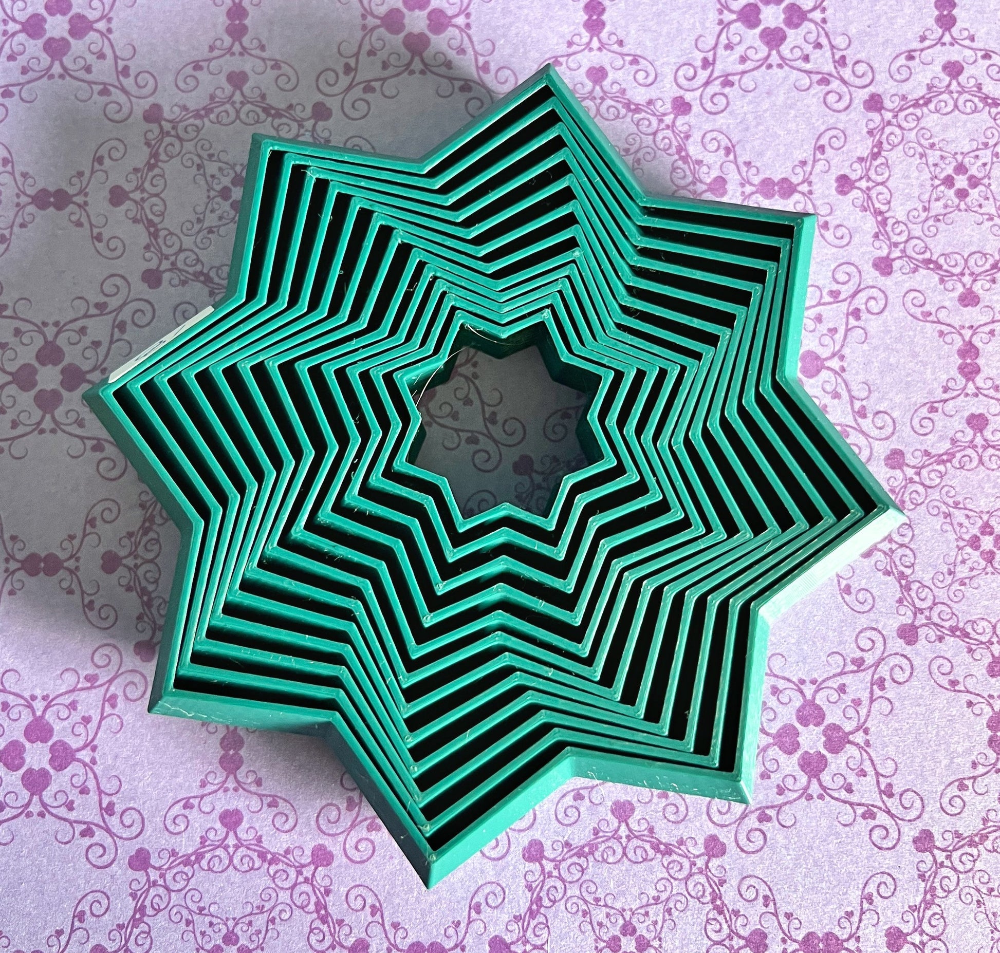 3d printed 8 sided fidget star stim toy