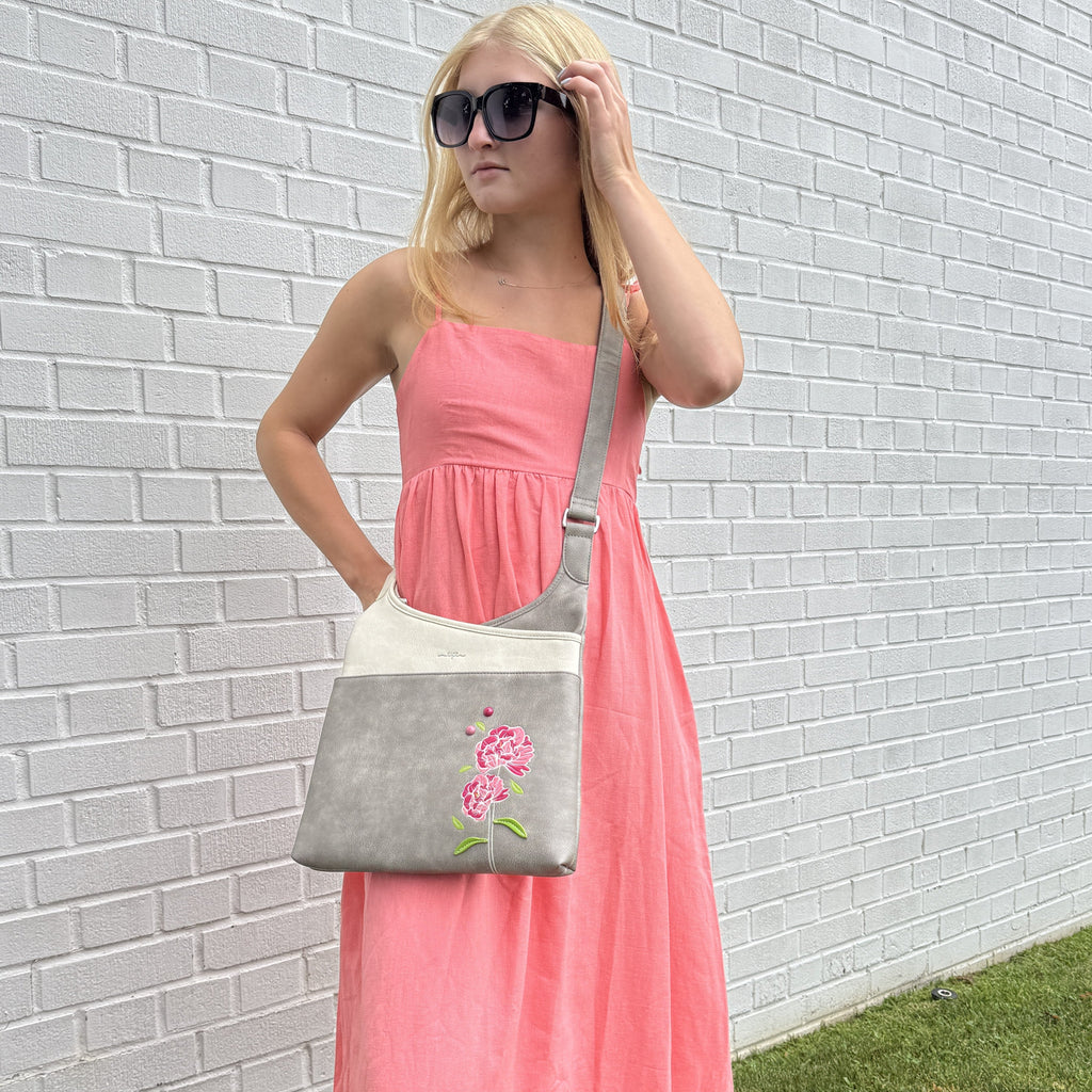 Peony Messenger Bag