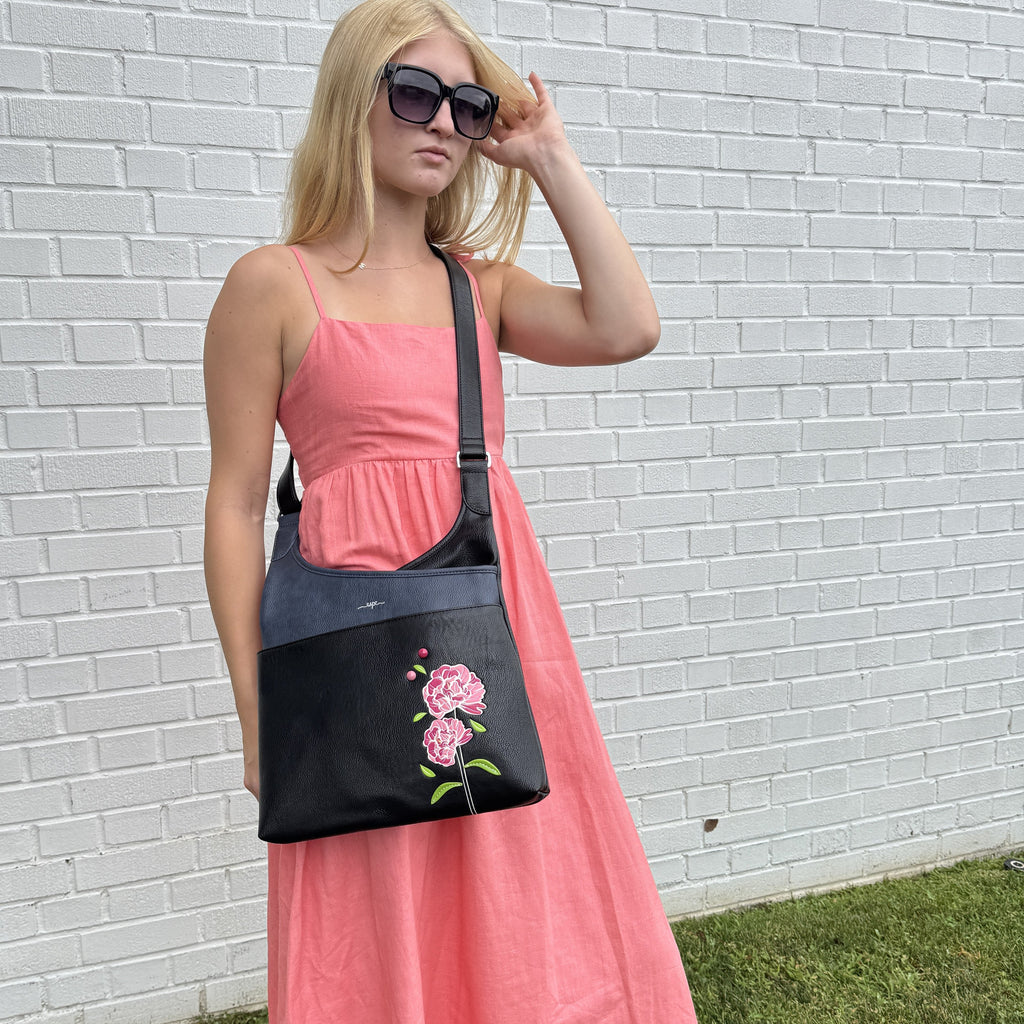Peony Messenger Bag