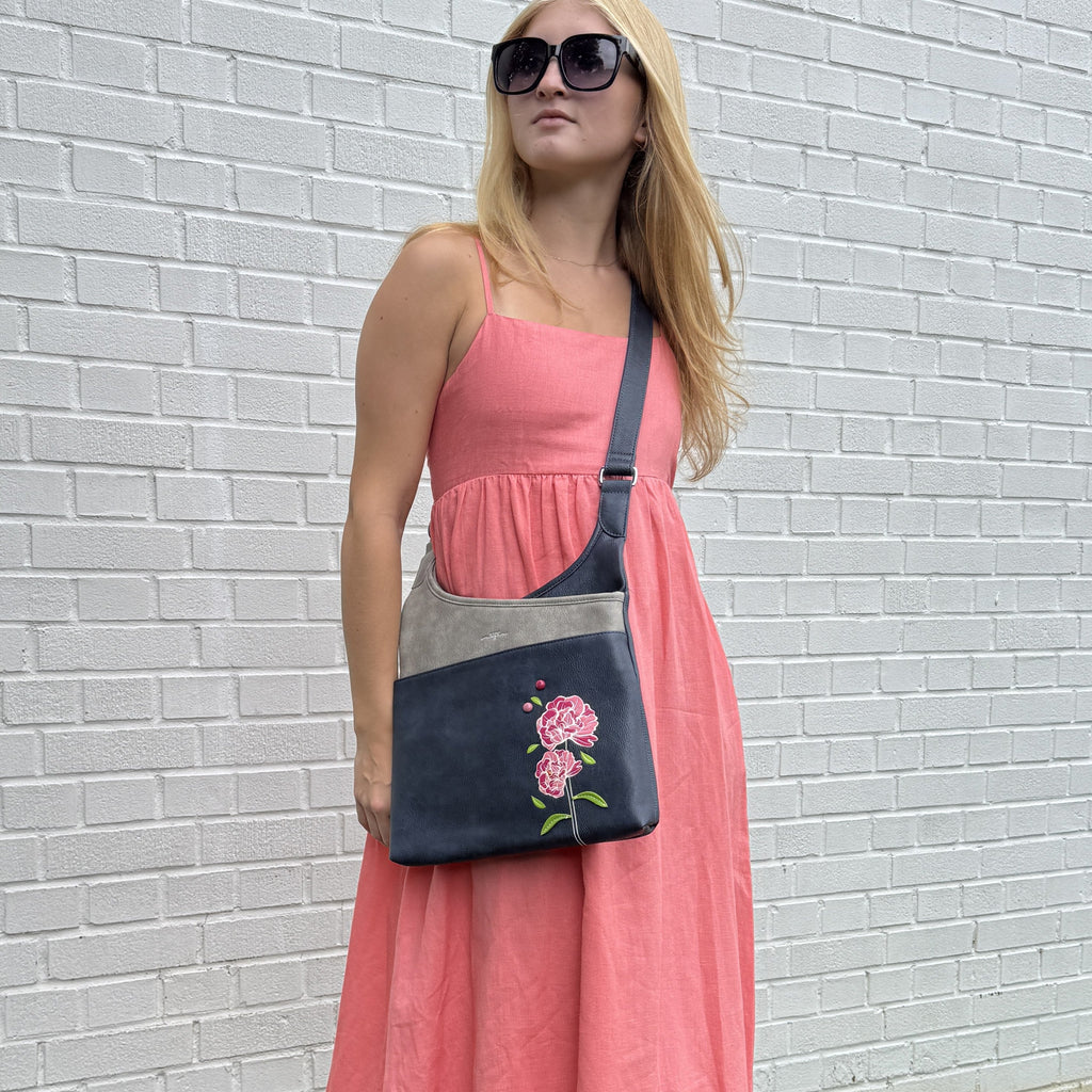 Peony Messenger Bag