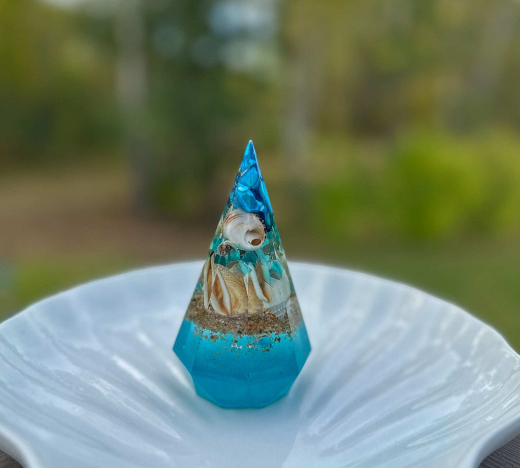 Seaside Treasures Ring Keeper - Handmade Resin Ring Holder