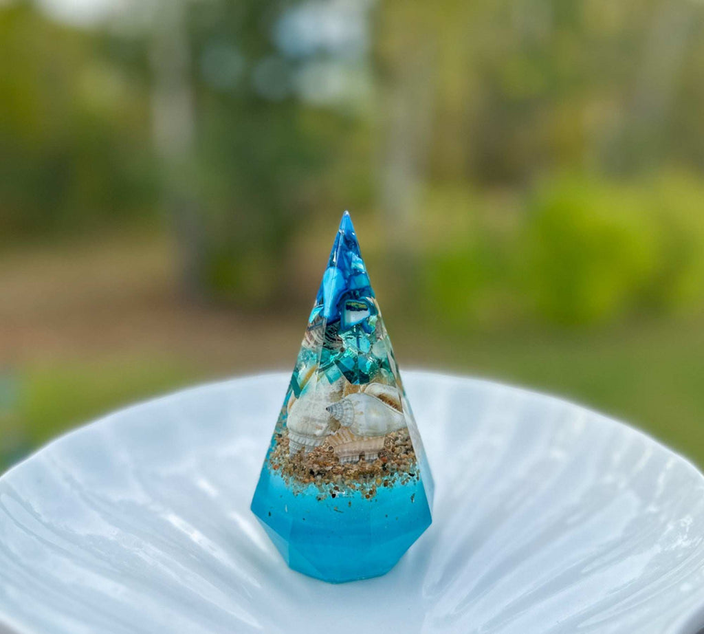 Seaside Treasures Ring Keeper - Handmade Resin Ring Holder