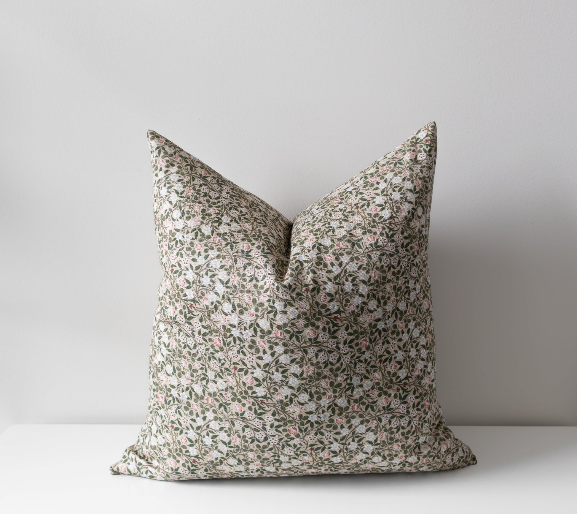 Lily | Neutral Floral Pillow Cover