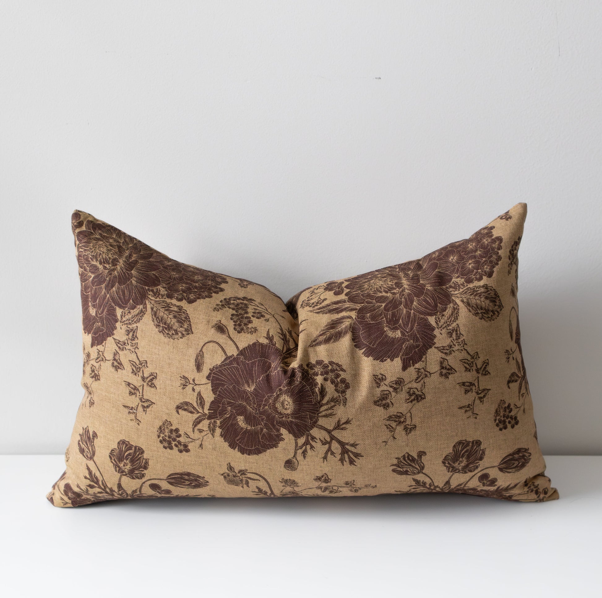 Thalassa | Housse de coussin décorative à motif floral style vintage 
