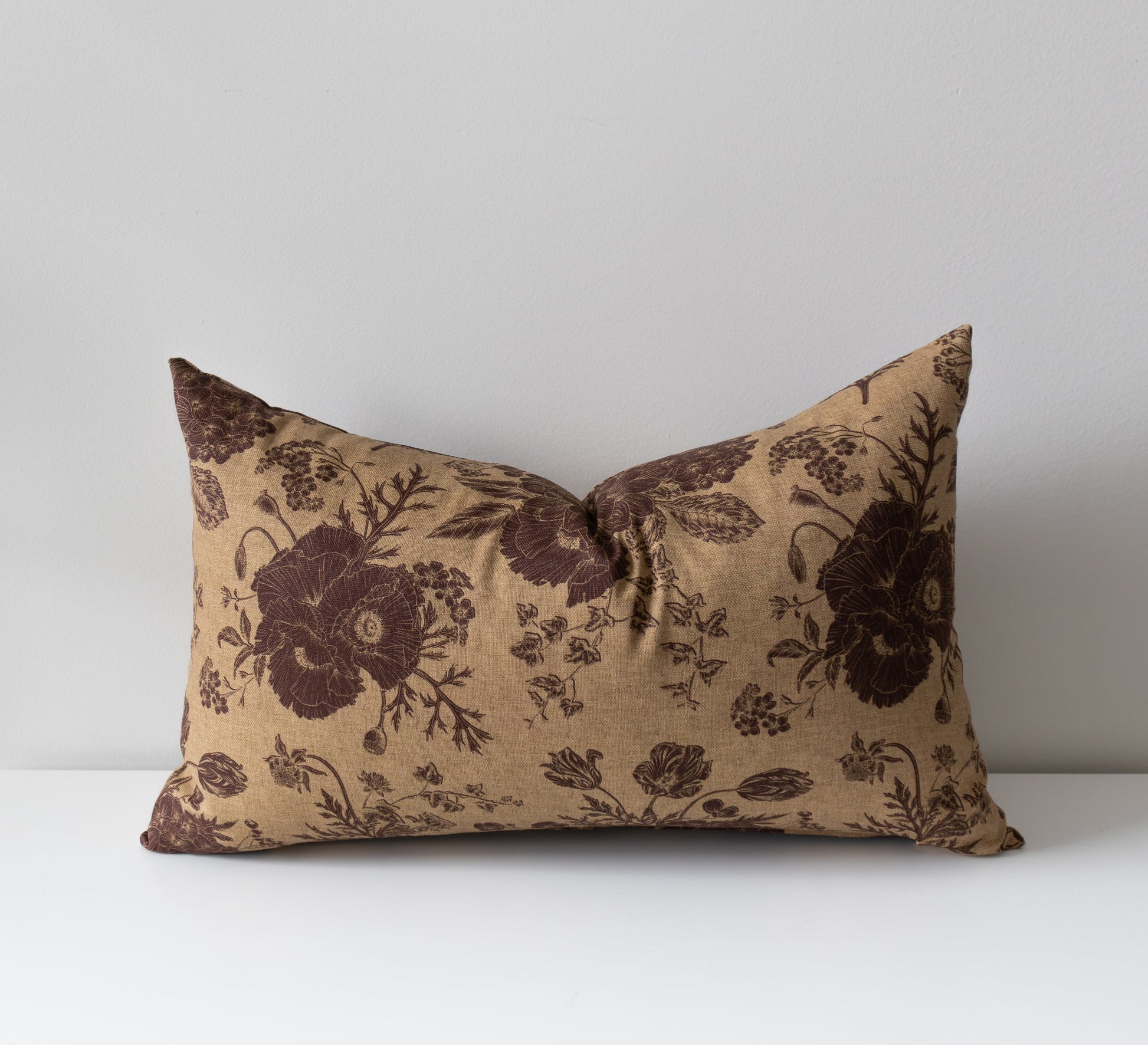 Thalassa | Housse de coussin décorative à motif floral style vintage 
