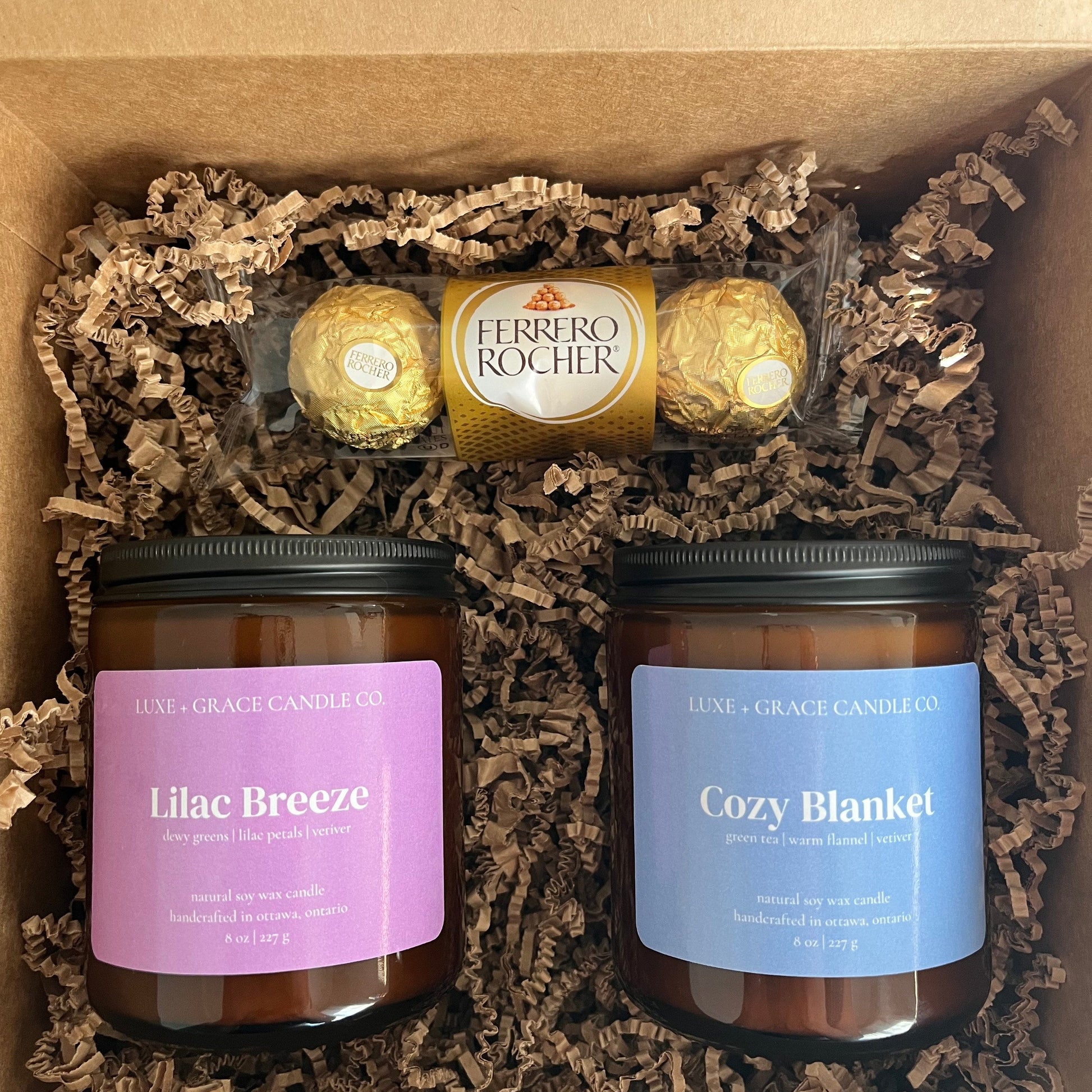 Fête des Mères - Coffret cadeau de bougies en cire de soja