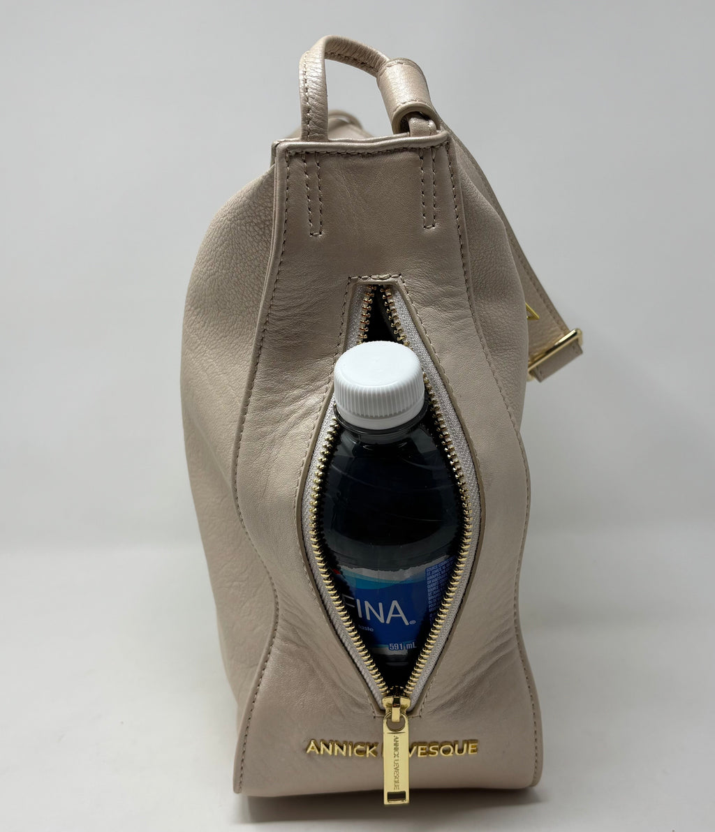 Soft Shoulder Bag, Champagne | Julie