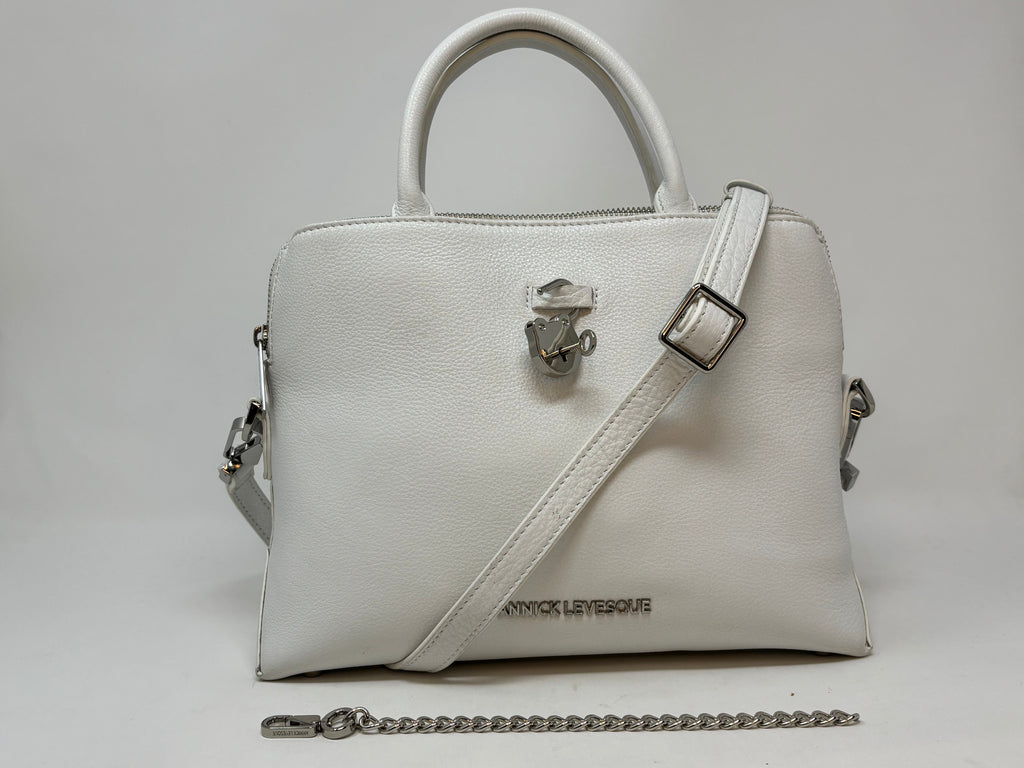 Sac à Main en Cuir Blanc, Miranda