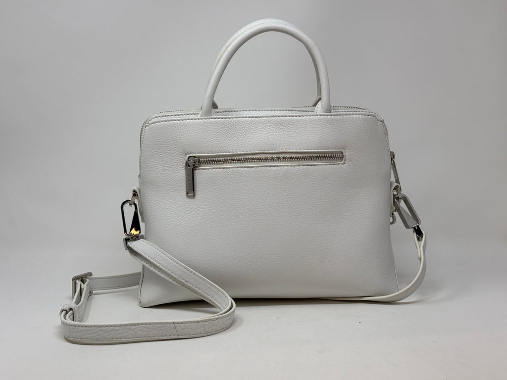 Sac à Main en Cuir Blanc, Miranda