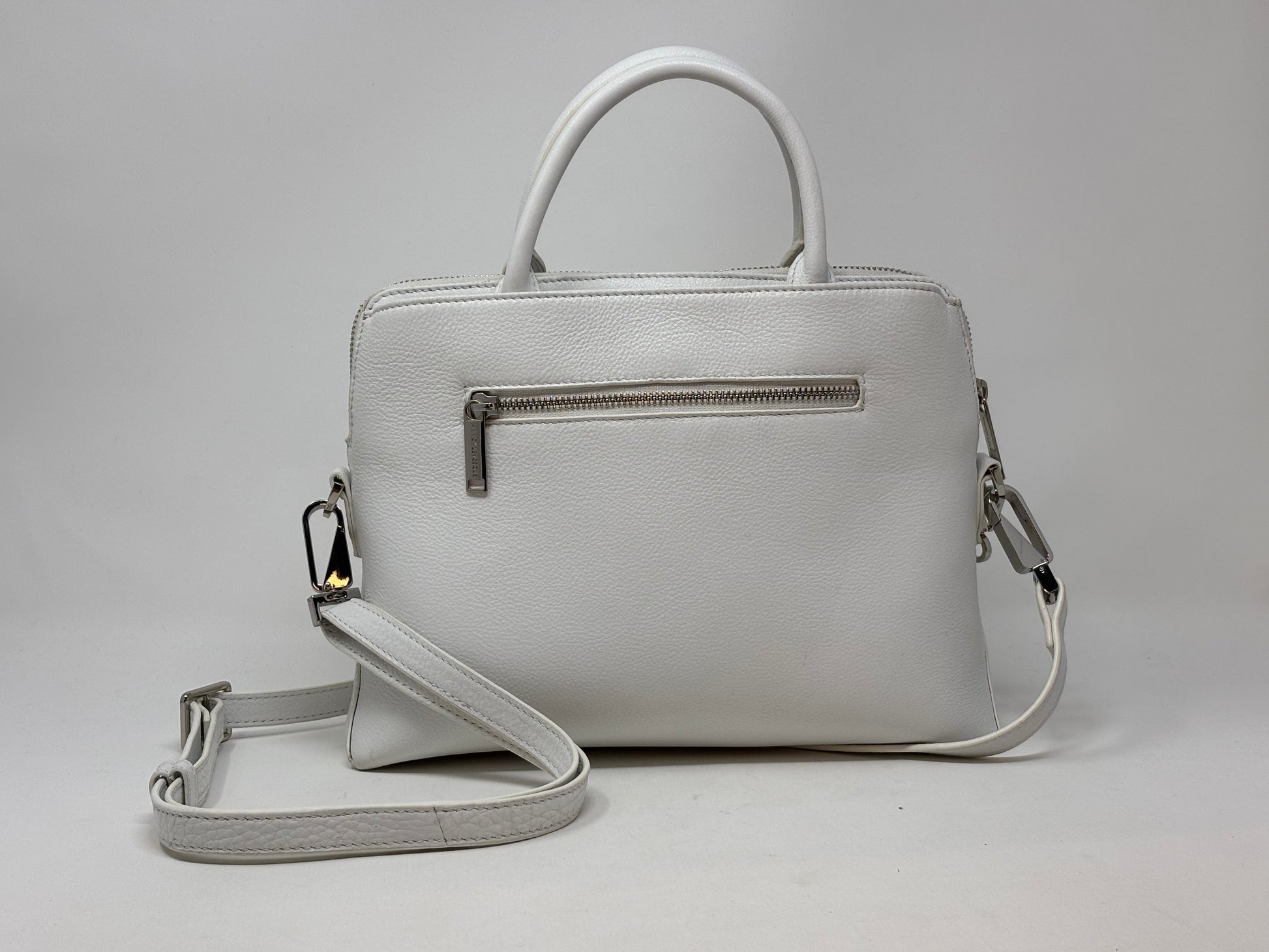 Sac à Main en Cuir Blanc, Miranda