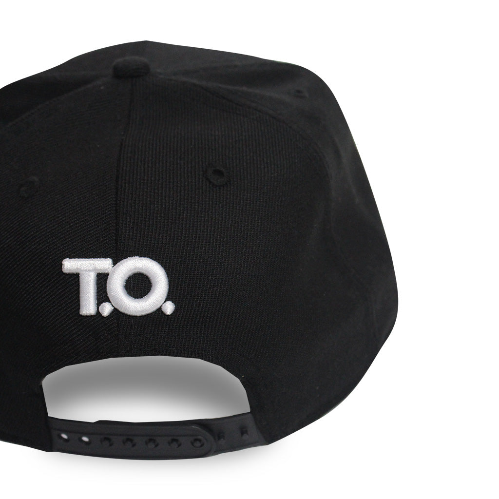 Hustle - T.O. - The Cap Guys TCG / Inspired Exclusives White and Black Snapback Cap