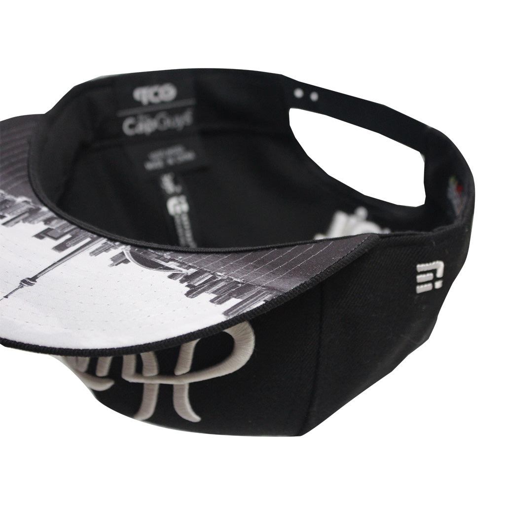 Hustle - T.O. - The Cap Guys TCG / Inspired Exclusives White and Black Snapback Cap