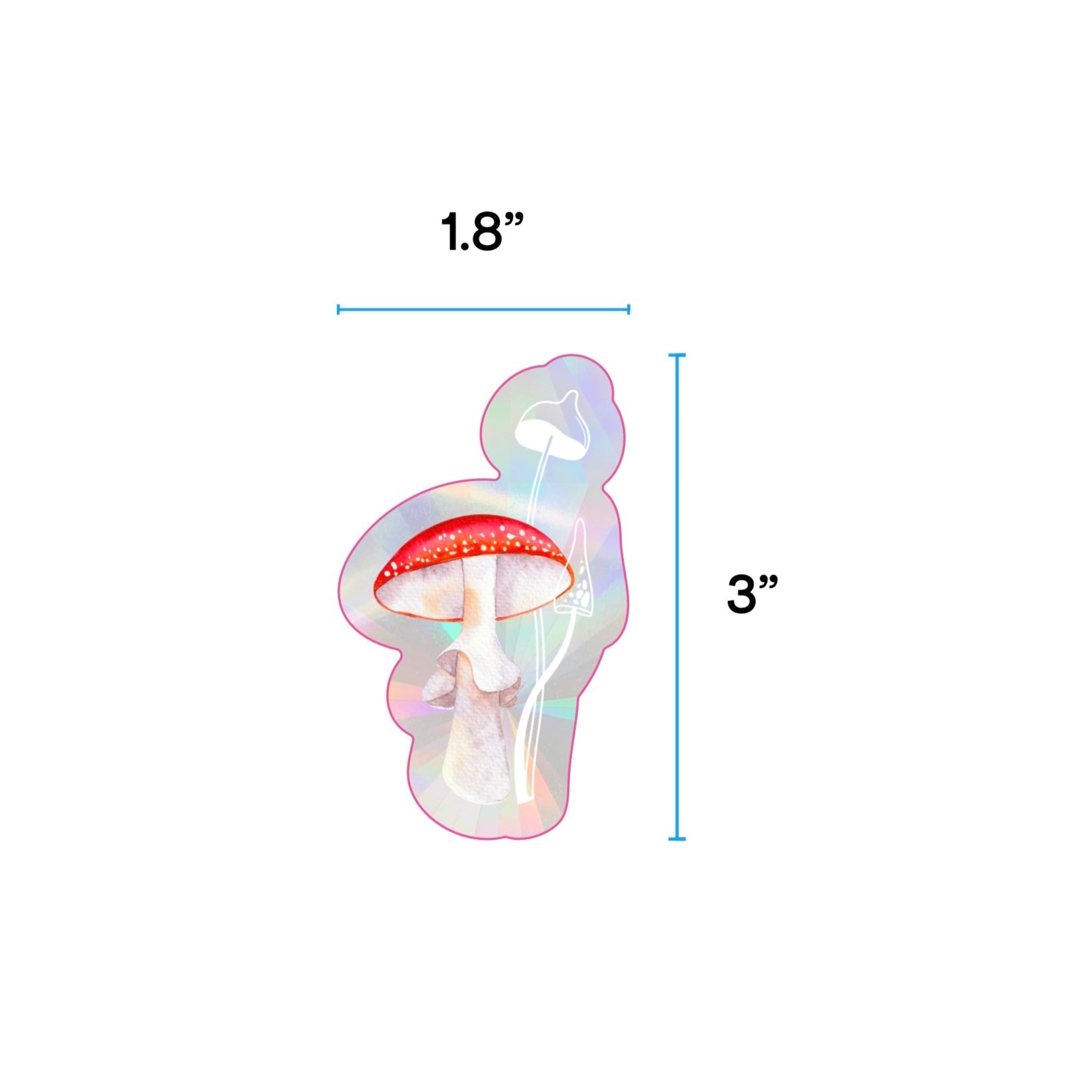 Sticker Set: Watercolour Toadstools