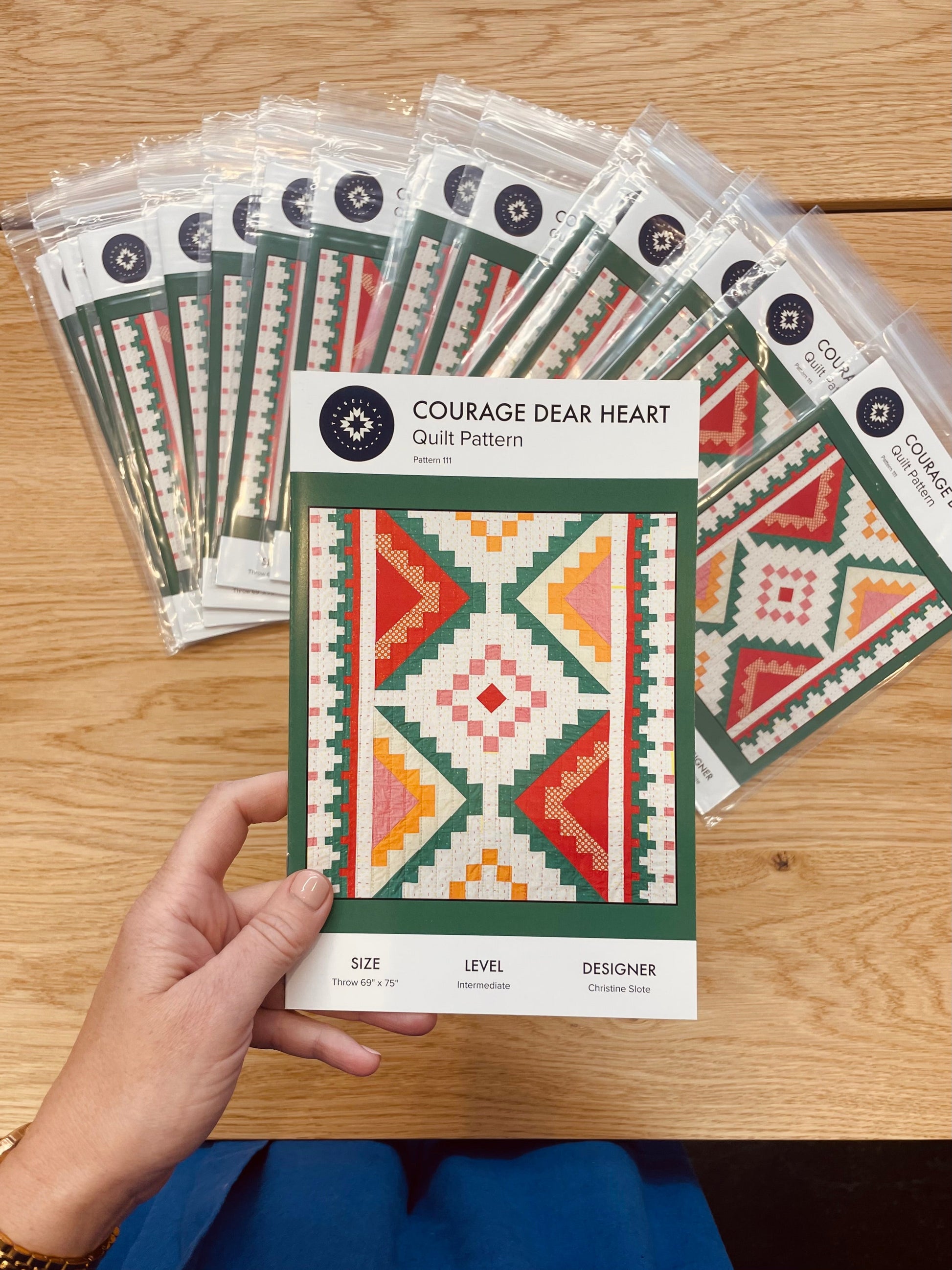 Patron de courtepointe Courage Dear Heart