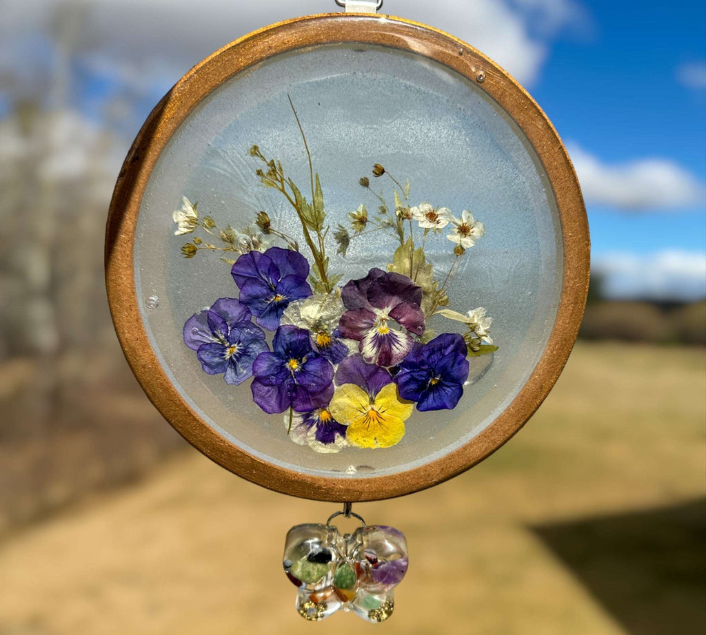 Attrape-soleil en résine « Enchanting Pansy Garden » - Attrape-soleil en résine « Eternal Bloom »