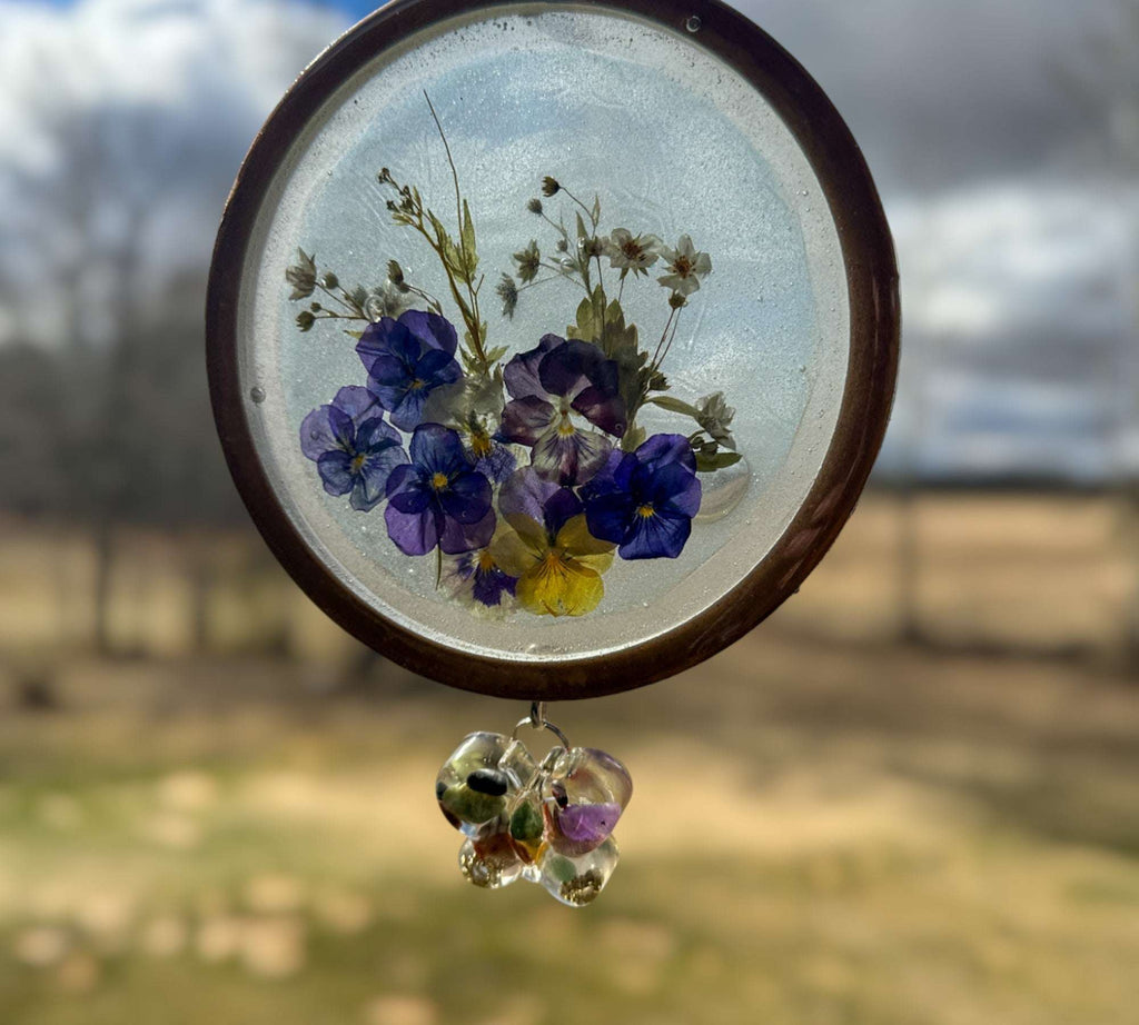 Attrape-soleil en résine « Enchanting Pansy Garden » - Attrape-soleil en résine « Eternal Bloom »