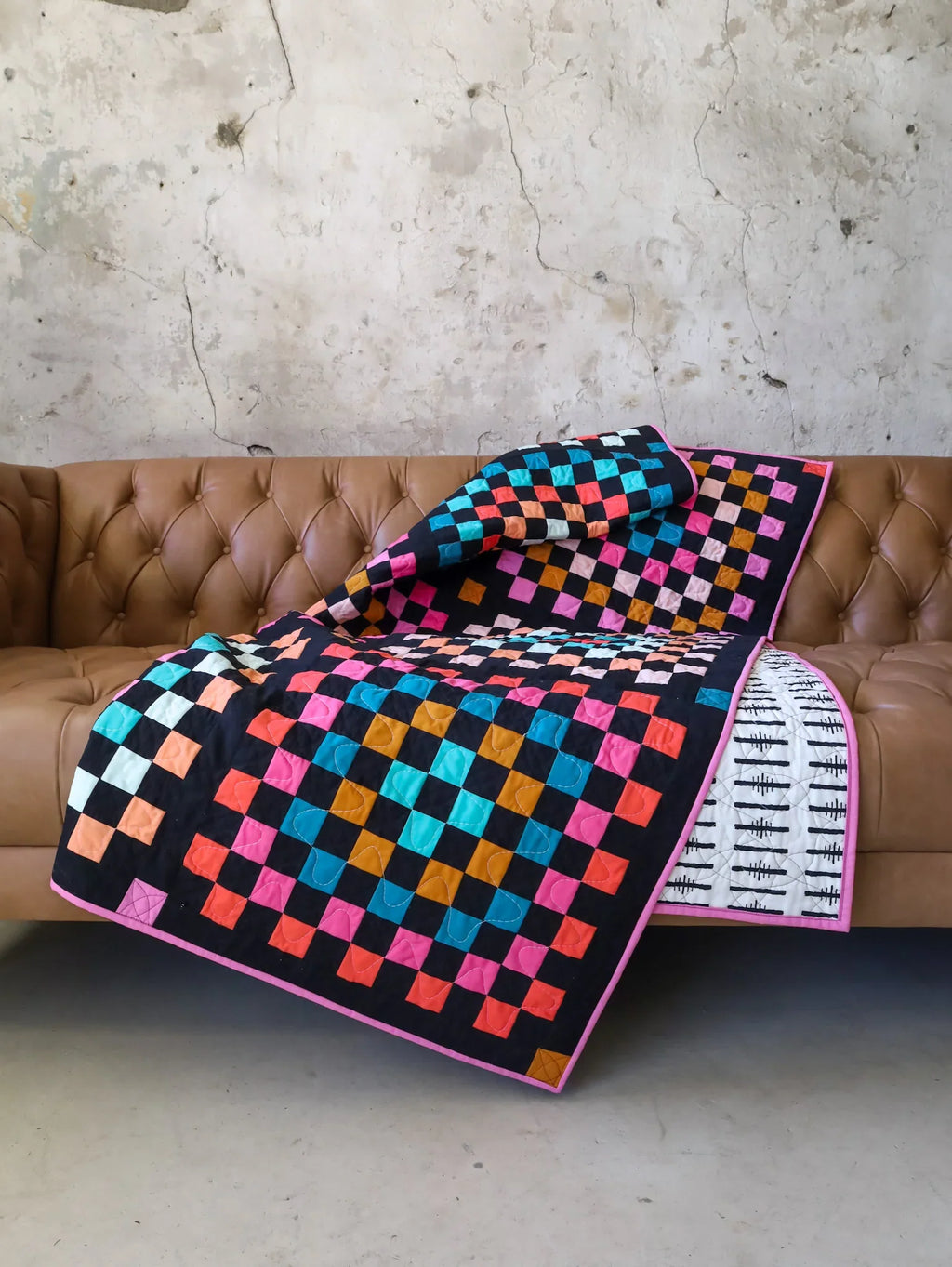 Granny Patch Quilt Kit - 80s Party Version