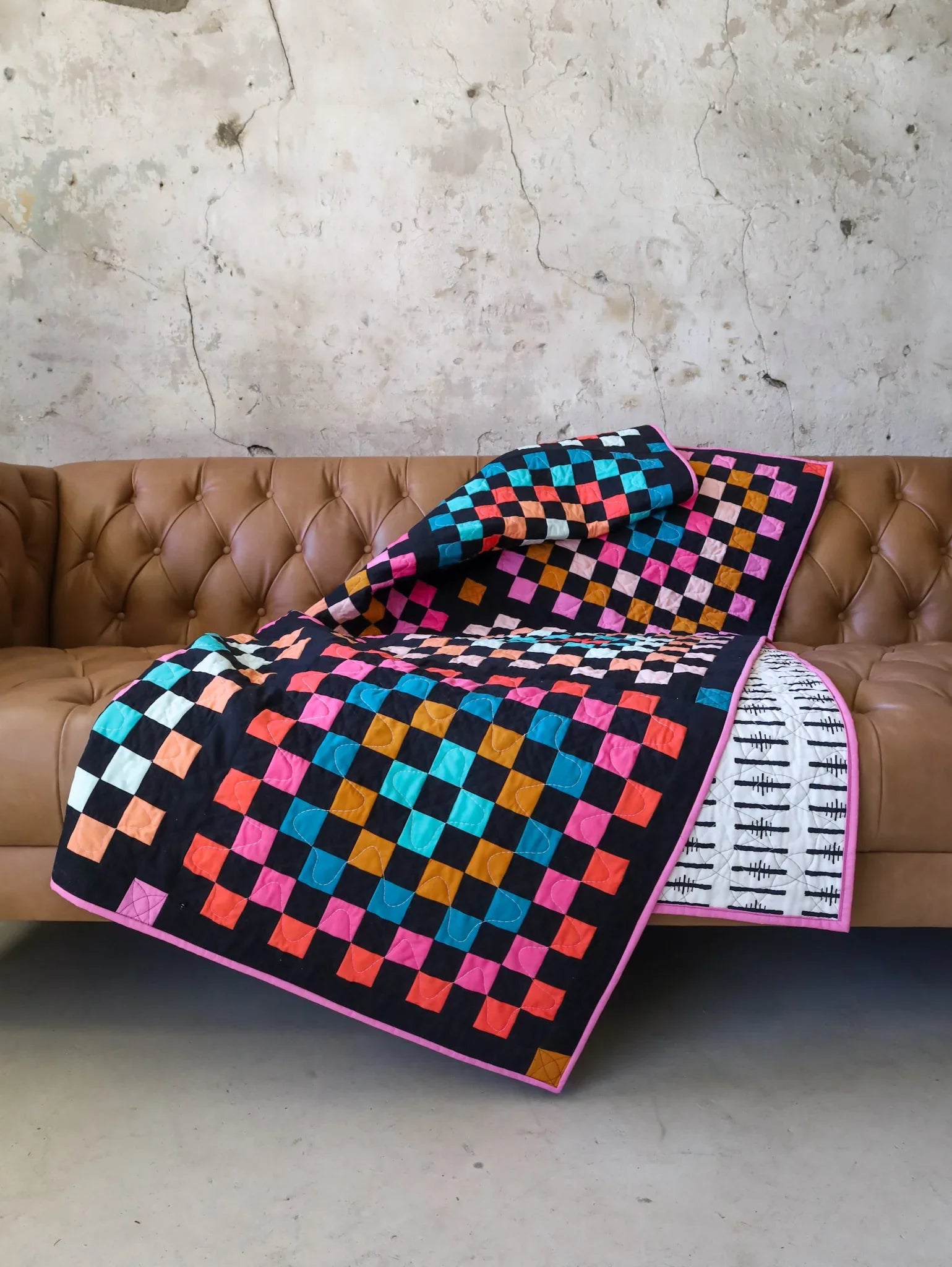 Granny Patch Quilt Kit - 80s Party Version