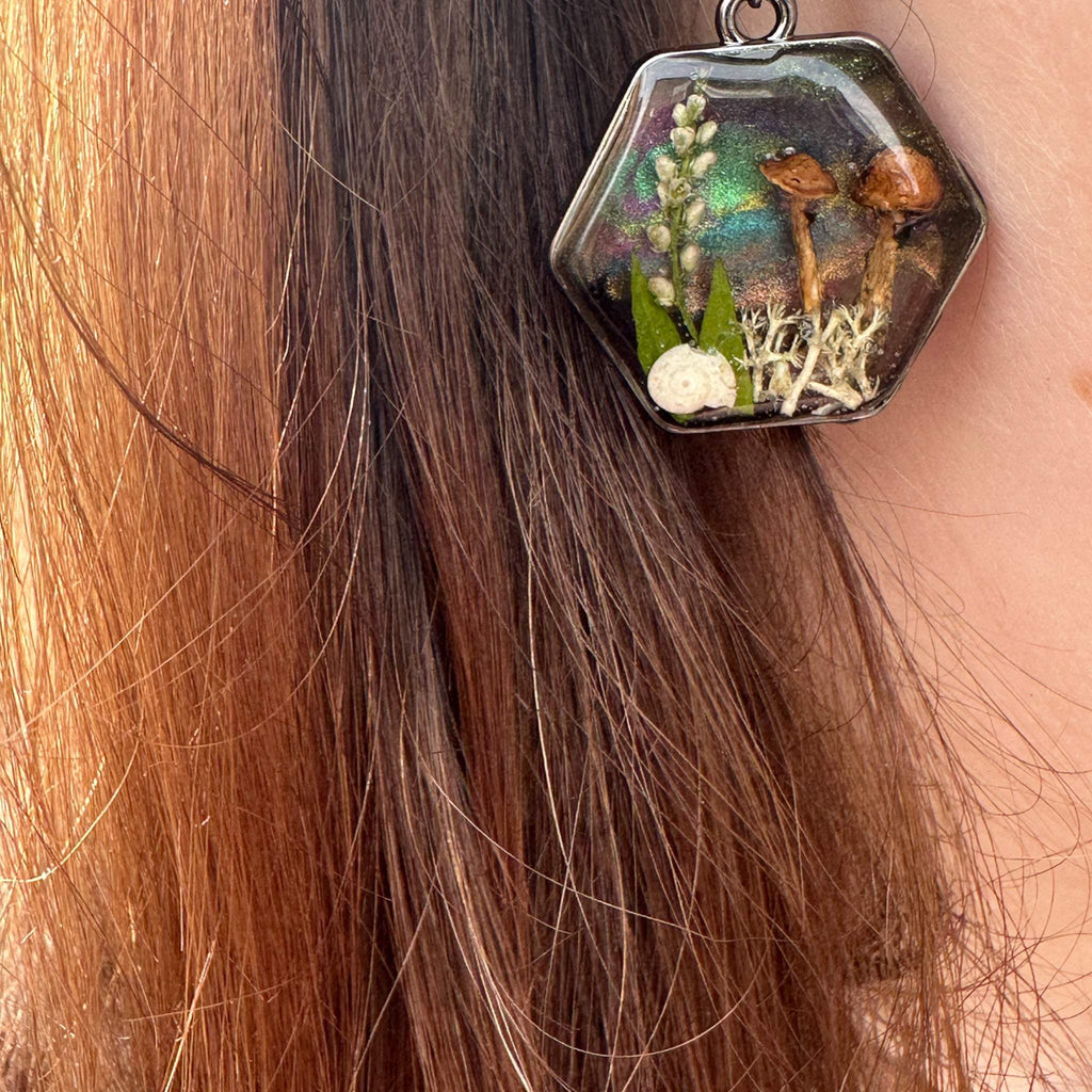 Mushroom Magic in the Forest: Whimsical Earring Set