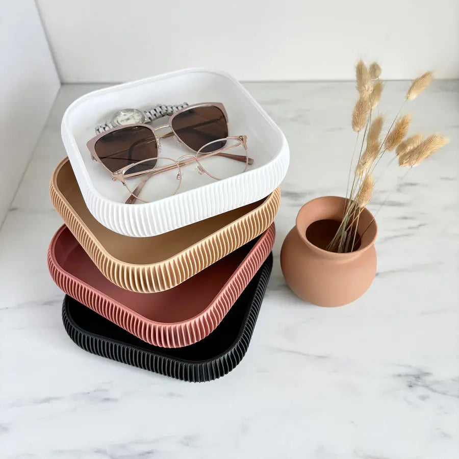 Grand plateau fourre-tout empilable CURV
