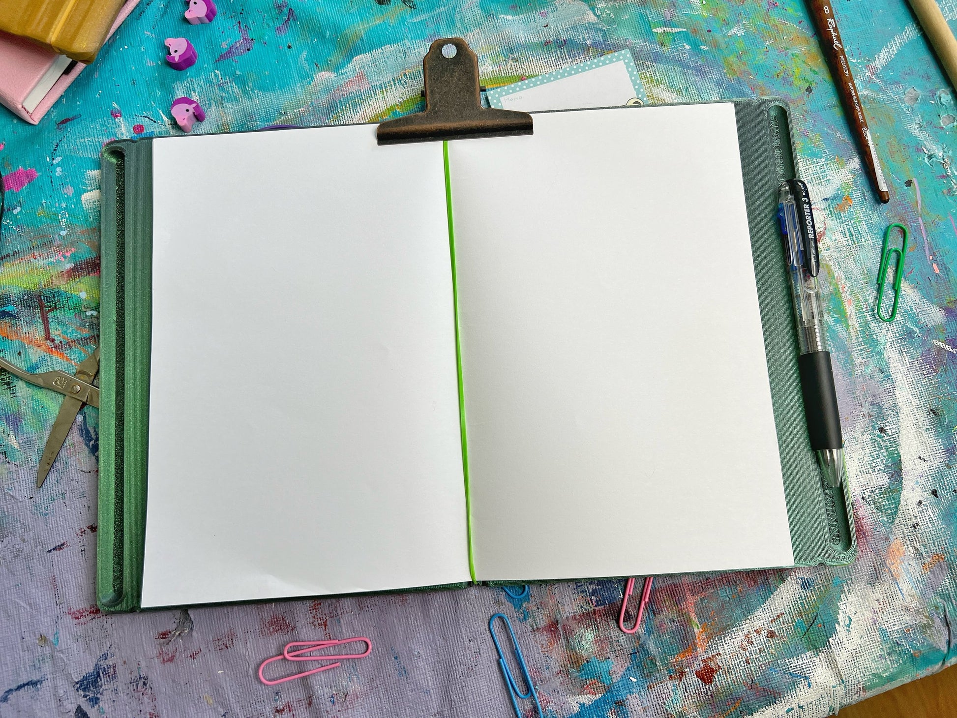 Reuseable 3d Printed Journal, Travelers Notebook and Bullet Journal l Reusable eco-friendlyzero-waste stationary