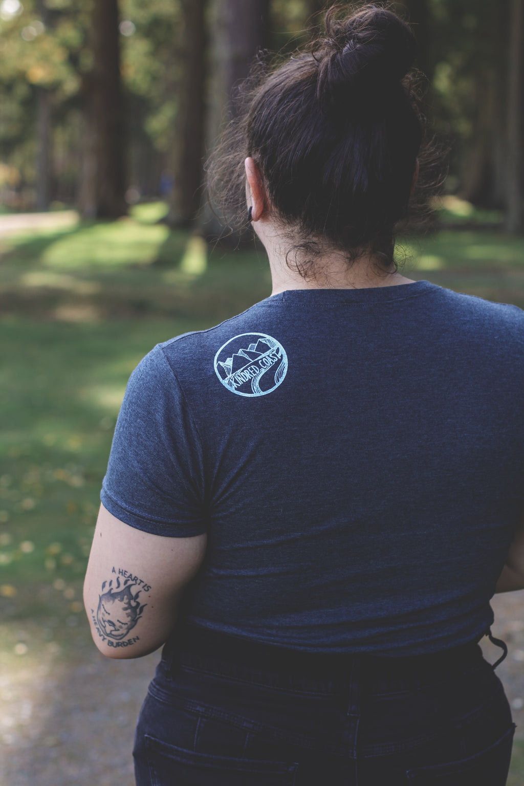 BREATHE - Women's Eco Tee - Charcoal