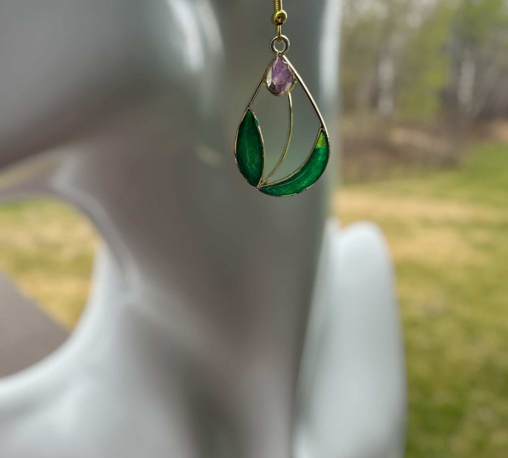 Spring Blossom Tulip Earrings: Handcrafted Floral Accessories