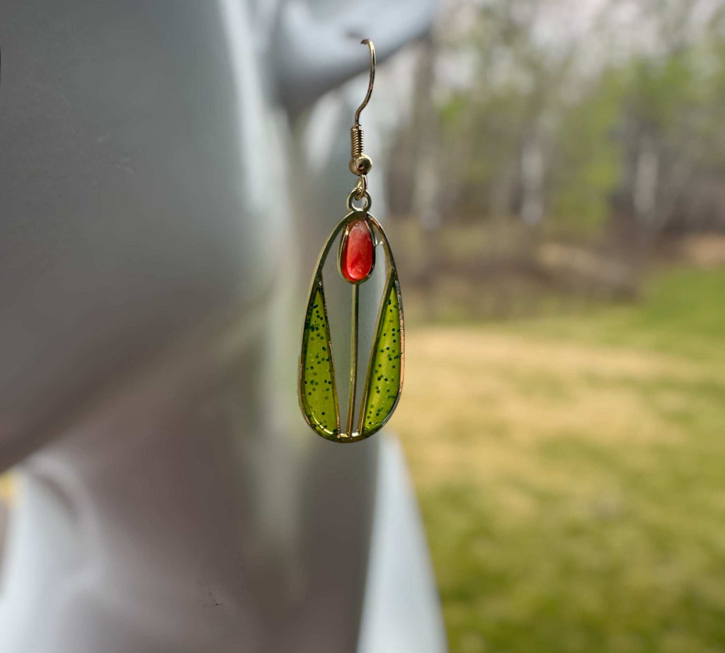 Handmade Spring Bloom Tulip Earrings - Garden Inspired Accessories