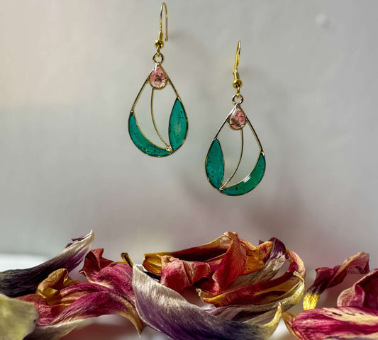 Spring Blossom Tulip Earrings: Handcrafted Floral Accessories