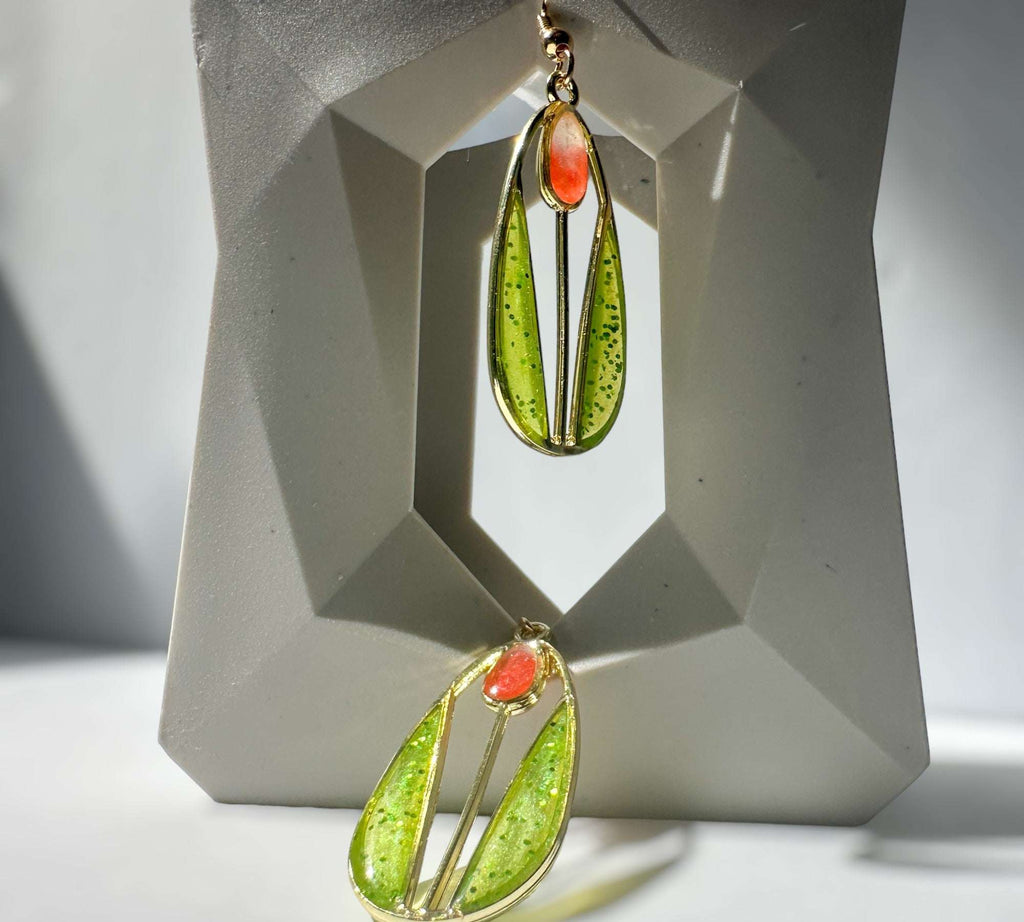 Handmade Spring Bloom Tulip Earrings - Garden Inspired Accessories
