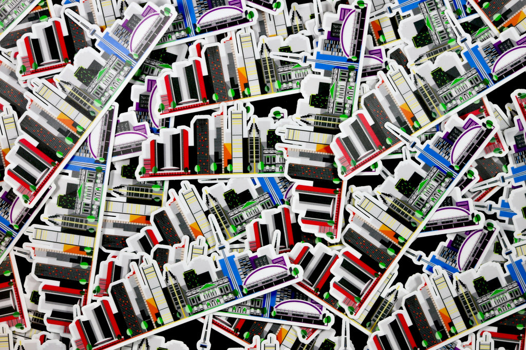 Autocollant représentant la silhouette de Toronto