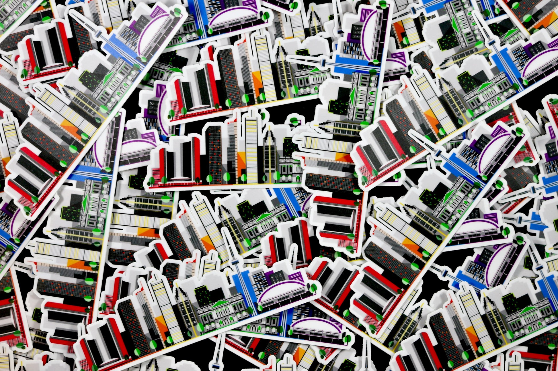 Autocollant représentant la silhouette de Toronto