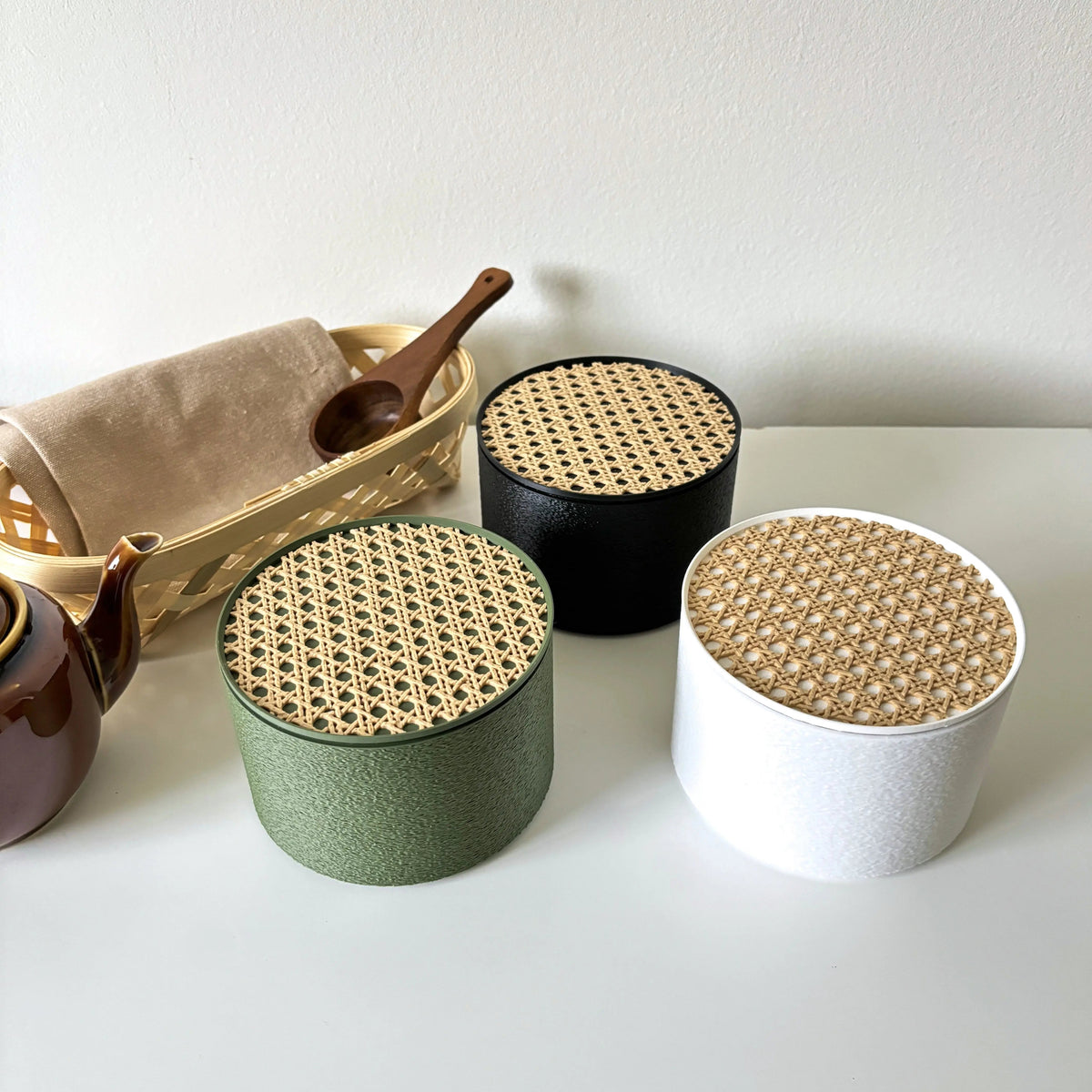 Ensemble de contenant et sous-verre COZI