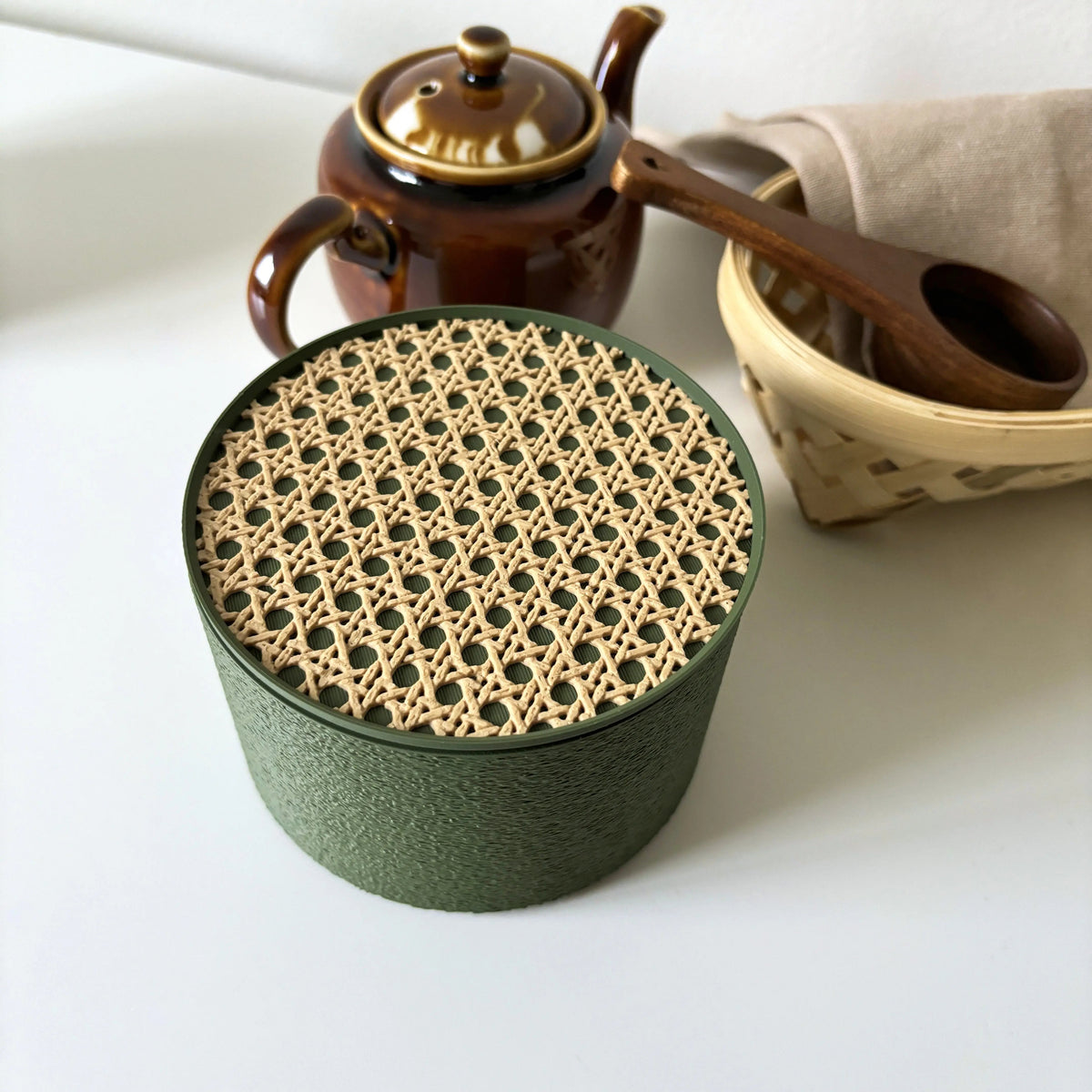 Ensemble de contenant et sous-verre COZI