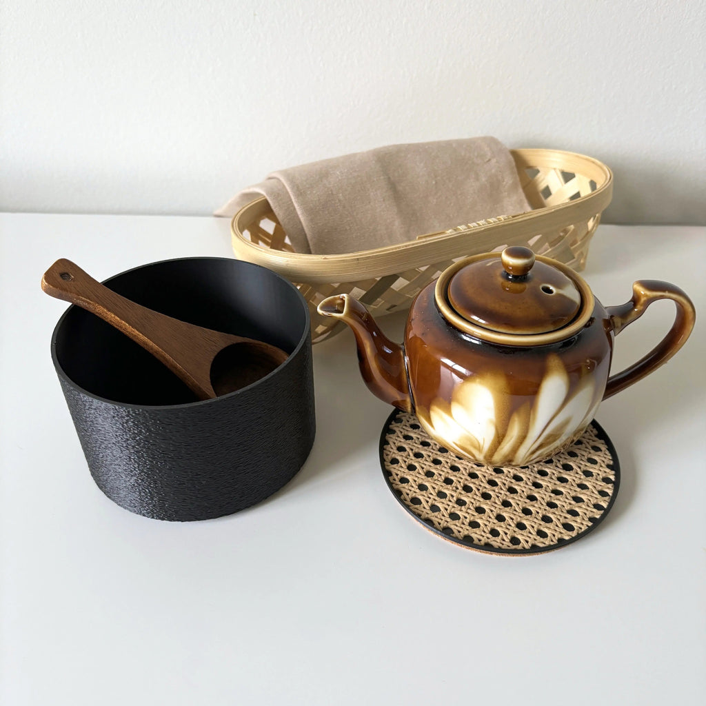 COZI Canister and Coaster Set