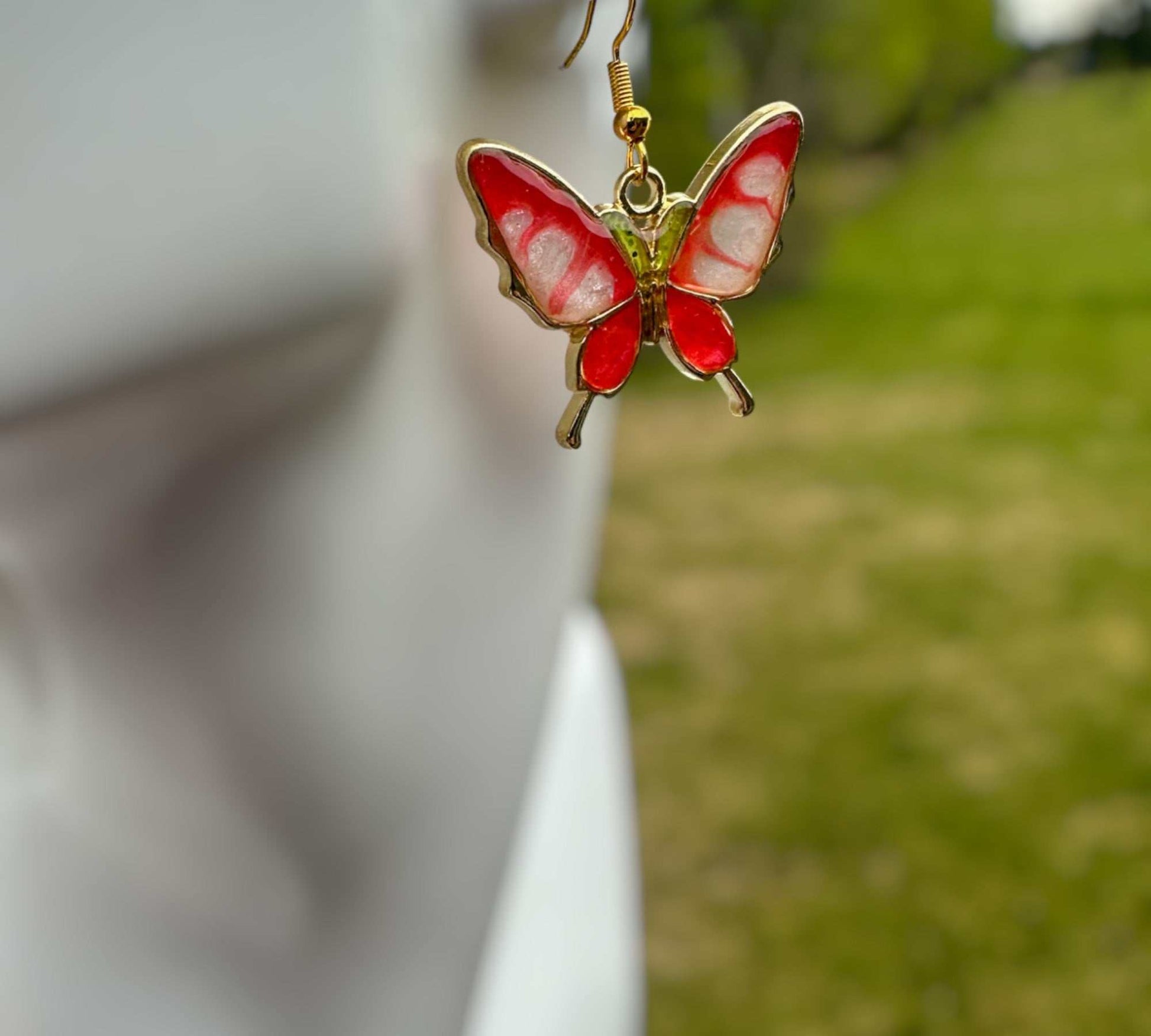 Enchanting Butterfly Romance: Handmade Nature Inspired Earrings