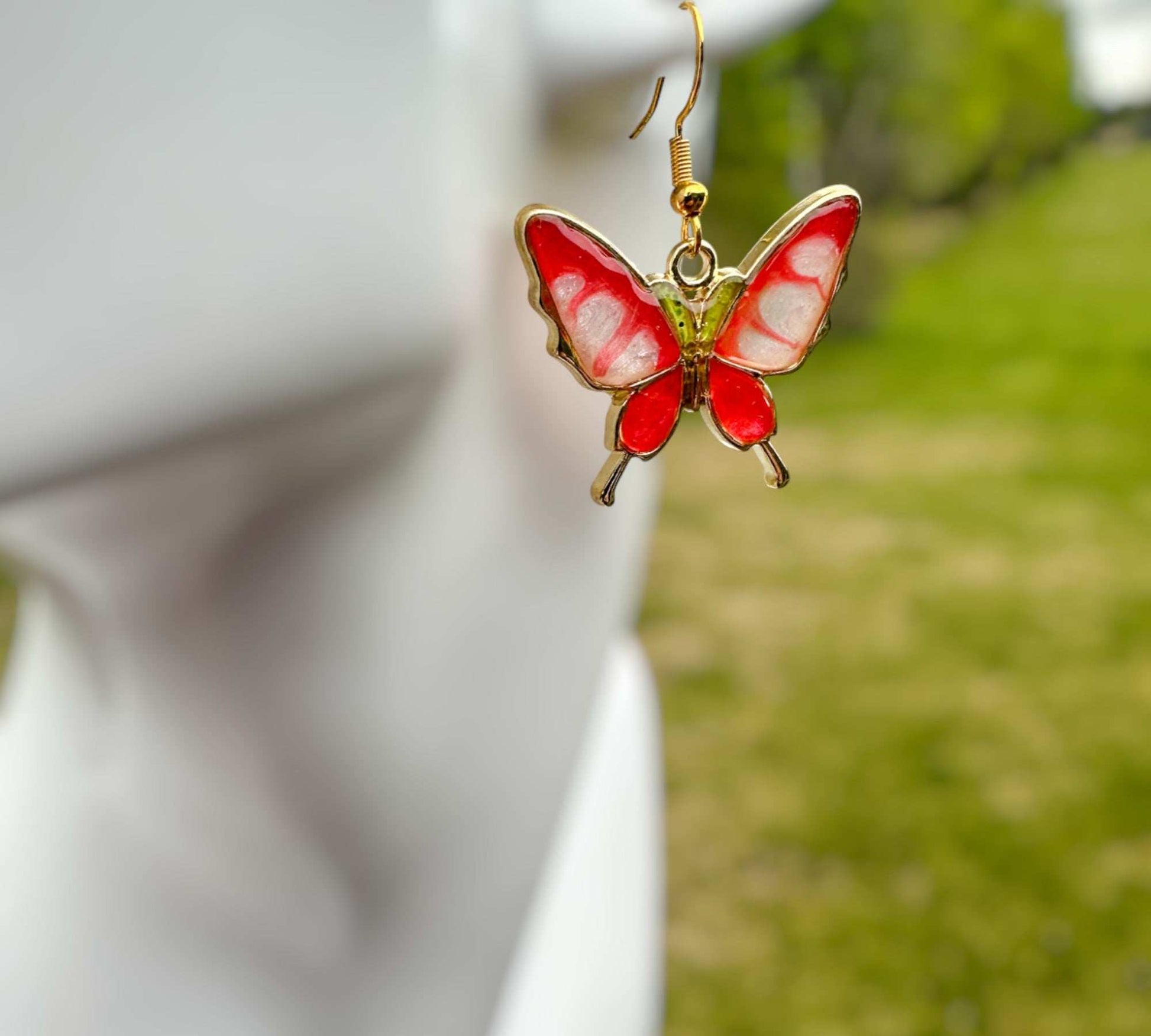 Enchanting Butterfly Romance: Handmade Nature Inspired Earrings