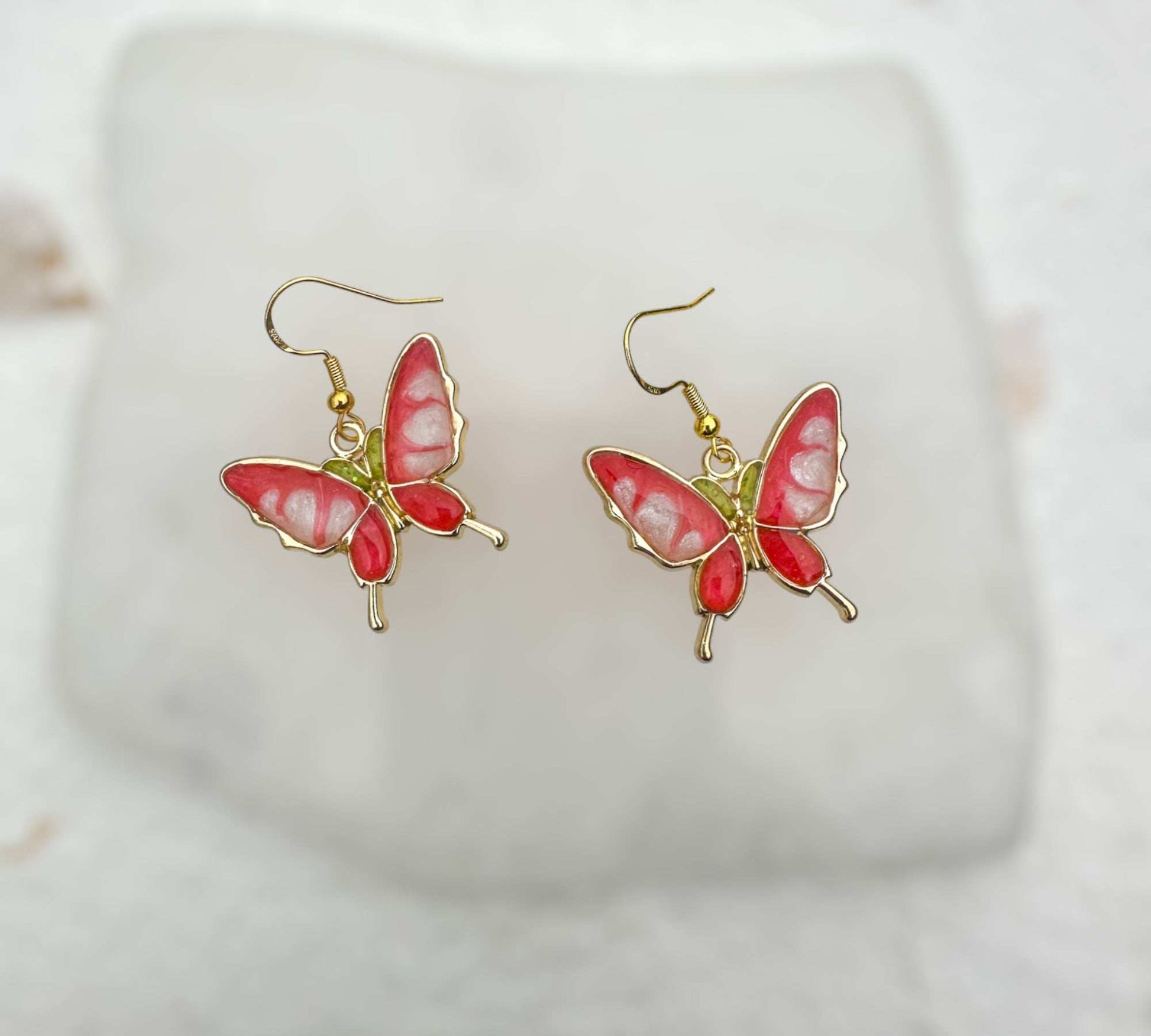 Enchanting Butterfly Romance: Handmade Nature Inspired Earrings