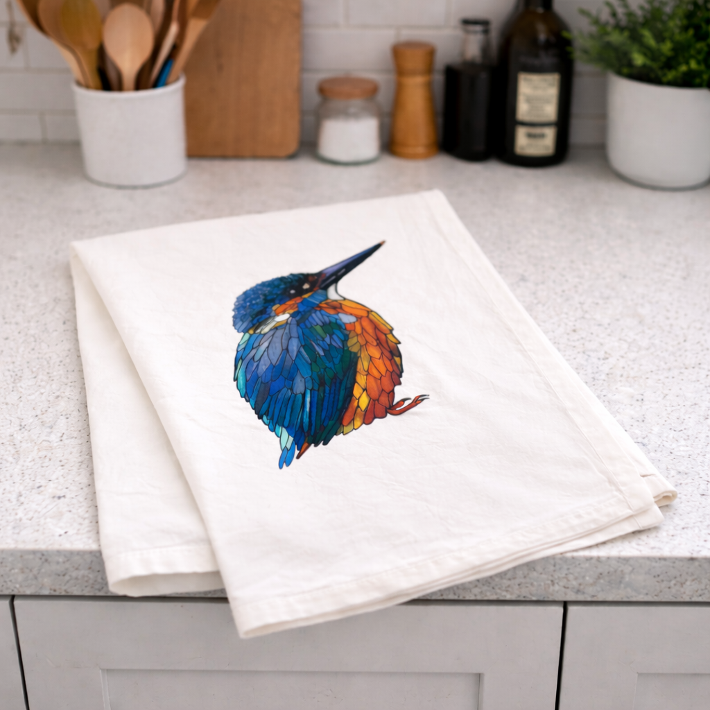 Torchon en toile de jute - 100 % coton biologique - Kingfisher