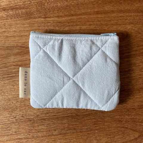Quilted cotton change purse