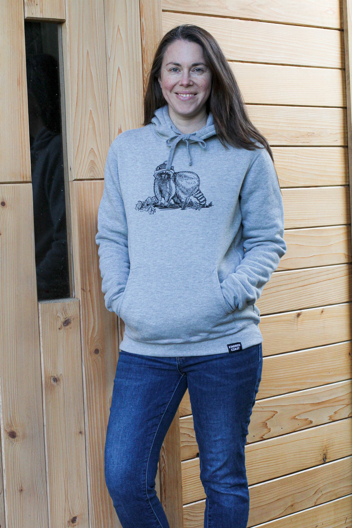 RACCOON - Coton ouaté éco mixte - Gris chiné