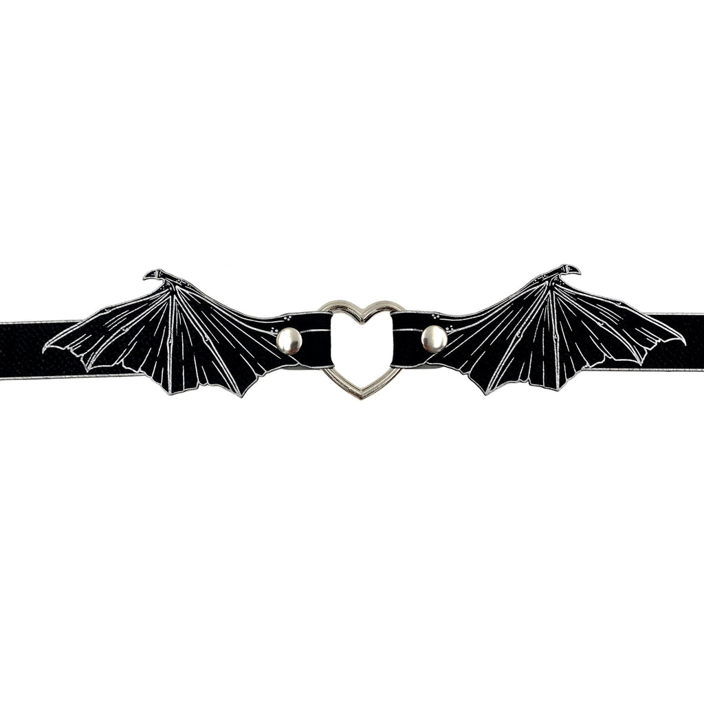 Bat Wing Heart Collar