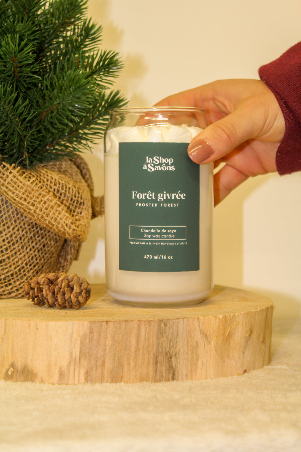 16 oz Soy Candle - Frosted Forest